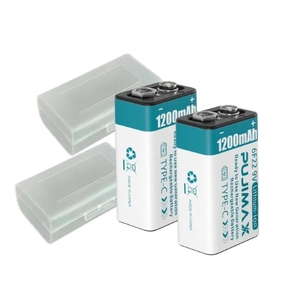 PUJIMAX Stock en gros Nouveau 1200mAh 9V Batterie au lithium rechargeable USB universelle Type C Charge Li-ion Boîte électrique Guitare - Product Image 6