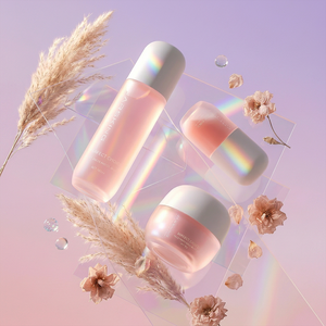 Ensemble d'emballages de luxe pour soins de la peau, flacon de sérum en verre vide, pot de crème, emballage personnalisé avec logo, marque privée, cosmétique OEM - Product Image 1