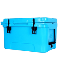Glacière portable moderne rotomoulée thermique robuste de 45 L (45qt) pour la pêche, le stockage de glace sèche et la conservation des aliments