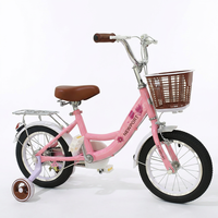 Vélo pour enfants de 16 pouces pour filles de 10-11 ans avec jantes en aluminium et roues d'apprentissage amovibles - Foire de Canton 2026