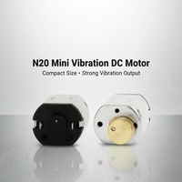Moteur à vibrations miniature personnalisé N20 3v 6v, moteur à vibrations DC OEM pour l'électronique et la production de masse