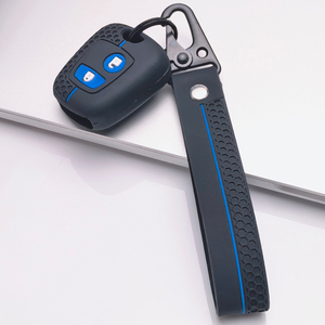 Housse de <span class=keywords><strong>clé</strong></span> en silicone souple avec sangle pour <span class=keywords><strong>Peugeot</strong></span> 107 108 <span class=keywords><strong>206</strong></span> 207 307 308 et Citroën C1 C2 C3 C4 C5 Saxo - Product Image 4