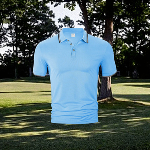 Chemises d'Affaires pour Hommes, Uniformes à Revers, Logo Personnalisé, Coupe Ajustée, Tissu Uni, 100% Polyester, Manches Courtes, Respirant, Uni - Product Image 3