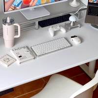 Bureau de travail réglable Xingcheng LS-2, table d'ordinateur électrique à levage électrique, trois sections, double moteur, surface en métal et bois, Chine