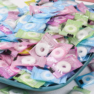 Venta al por mayor de forma redonda sin azúcar, tableta de <span class=keywords><strong>menta</strong></span>, caramelo de prensa <span class=keywords><strong>con</strong></span> sabor a fruta de <span class=keywords><strong>menta</strong></span> - Product Image 4