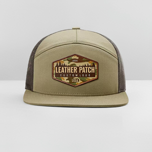 Gorra Trucker 168 de 7 Paneles con Malla y Cierre a Presión, Personalizada con Logotipo Bordado en Cuero, Dos Tonos, 100% Algodón, Estilo Hip Hop, Gorras de Béisbol - Product Image 4