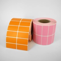 Étiquettes autocollantes en papier adhésif couleur enduit de haute qualité FSC pour imprimantes personnalisées, imperméables, pour étiquettes thermiques
