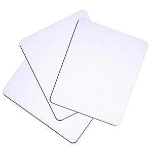Sublimations-Mauspads aus Gummi, weiß, zum Wärmeübertragen, runde und rechteckige Form, mit rutschfester Unterseite - Product Image 4