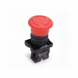 22mm NC N/C Red Mushroom Emergency Stop Push Button Switch 600V 10A