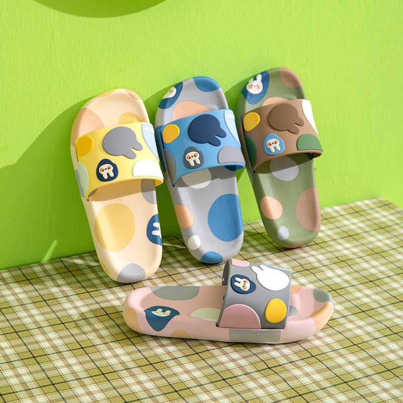 Children's Slippers Summer Cartoon Cute Home Bath Non-slip EVA Soft Sole Flip-flop Slippers
