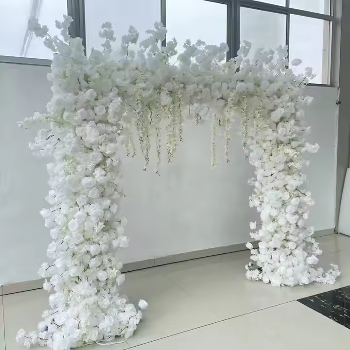 Wedding Artificial Silk Flower Arch Arrangement for Christmas or