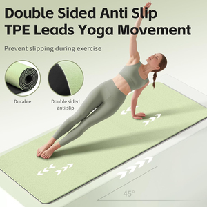 Muestra Gratuita de Tapetes de Yoga Ecológicos de TPE Impresos Personalizados, Juego de Tapetes de Yoga Gruesos para Gimnasio con Logotipo, Tapetes de Yoga Antideslizantes para Viaje - Product Image 4