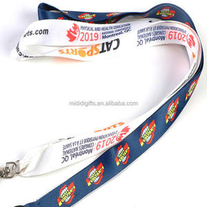 Cordones promocionales personalizados Soporte universal Soporte de dispositivo de anillo con correas para el cuello Correas Salvado Cordones de poliéster impresos - Product Image 2