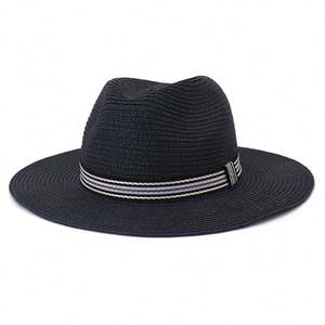 หมวกปีกกว้างสำหรับเดินทางช่วงฤดูร้อน รุ่น J354 หมวกปานามา หมวกฟางกันแดด หมวกทรงทริลบี้ หมวกแจ๊ส หมวกเฟโดรา - Product Image 4