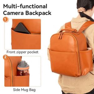 Free Sample Small Fashion PU nylon Waterproof Video <b>Camera</b> <b>Backpack</b> Women Travel Digital Gear DSLR <b>Camera</b> Bag for Photography - Product Image 6