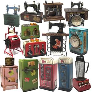 Máquina de coser de Metal Vintage personalizada, modelo de licuadora, lavadora para beber, tostadora, Retro, hierro, decoración artesanal, juguetes para regalos - Product Image 1