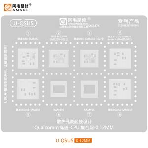 เครื่องมือซ่อมแซม amaoe qsd/qsu <span class=keywords><strong>CPU</strong></span> UBGA BGA reballing ลายฉลุสำหรับ Qualcomm การปลูกดีบุกตาข่ายเหล็ก - Product Image 4