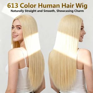 Perruque Lace Front Blonde <span class=keywords><strong>613</strong></span> Prête à l'Expédition, Cheveux Remy Noués à la Main, avec Petit Bonnet pour Base Transparente en Dentelle, 100% Cheveux Humains Vierges - Product Image 5