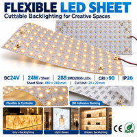 Panneau LED modulaire monocouleur, rétroéclairage LED, panneau LED à brancher, IP20, pour enseignes publicitaires, présentoirs de vente au détail et panneaux muraux rétroéclairés