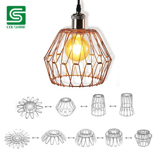 Industrial Vintage Foldable Iron Lamp Shade Rustic Metal Pendant <strong>Light</strong> <strong>Cover</strong> for Farmhouse <strong>Loft</strong> Decor - Product Image 2