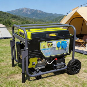 Best Seller 220V 50/60Hz 6KW 420cc <b>Gasoline</b> <b>Generator</b> Single Phase AC 4-Stroke Engine 25L Recoil+Electric Start - Product Image 1