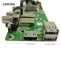 Carte de commande LCD universelle Lonten QT526C V1.3 compatible avec les signaux numériques DVB-S2/T2/C ATV, double USB en russe T.S512.69 avec 1 canal 6 bits