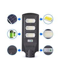 Lampe solaire tout-en-un 150W, IP65, étanche, avec détecteur de mouvement, pour rue, garage, petit MOQ, logo personnalisé, CE, RoHS