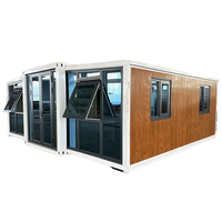 Maison de conteneur extensible de luxe de 20 pieds, maison préfabriquée en acier moderne de 40 pieds, Australie, appartement pour grand-mère, 2 à 3 chambres, luxe