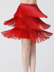Falda <span class=keywords><strong>de</strong></span> Baile Latino 2026, Falda Elegante con Flecos <span class=keywords><strong>para</strong></span> <span class=keywords><strong>Mujer</strong></span>, Traje <span class=keywords><strong>de</strong></span> Práctica <span class=keywords><strong>de</strong></span> Baile Moderno y <span class=keywords><strong>Tango</strong></span>, Falda <span class=keywords><strong>de</strong></span> Baile Profesional - Product Image 1