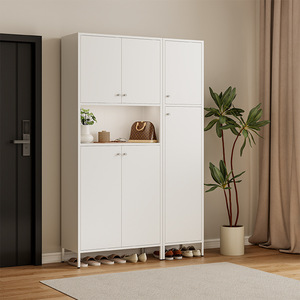 Armario de Almacenamiento de Acero, Organizador de Zapatos de Gran Capacidad, Tipo Vertical, para Sala de Estar o Dormitorio, Metálico, Rectangular, Ahorra Espacio - Product Image 1