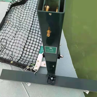 Système de filet de pickleball portable avec cadre de 22 pieds et roues, approuvé USAPA pour les parcs, clubs, divertissements et compétitions