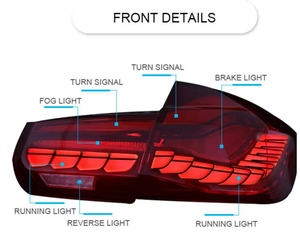 Luz Trasera LED Estilo GTS para Automóvil, para <span class=keywords><strong>BMW</strong></span> F30 F35 F80 M3 320 325i 2013-2018, Nueva Lente Transparente, Color Ahumado - Product Image 2