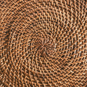 Napperon en jacinthe d'eau tissée naturelle personnalisée jonc de mer épais rotin rond antidérapant tressé à la main table de dîner - Product Image 1