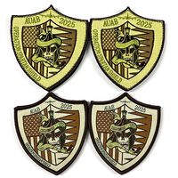 Patch brodé thermocollant personnalisé avec bordure texturée 3D pour vêtements d'extérieur