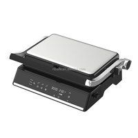 Aifa New 6 Scheiben Grill Elektrischer abnehmbarer digitaler Kontakt grill aus Edelstahl Panini Press Electric BBQ Grill