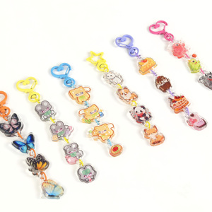 La fabricación hace su propio diseño personalizado Anime encanto llavero epoxi acrílico llavero - Product Image 1