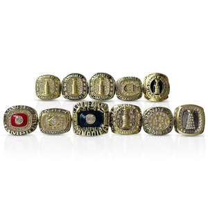 Bague de championnat des Canadiens de Montréal de la LNH, ensemble de 11 pièces, boîte de présentation en bois, qualité supérieure personnalisée, plaqué or, bijoux - Product Image 6