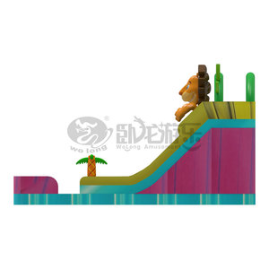 Tobogán Acuático Inflable de Dibujos Animados de <span class=keywords><strong>León</strong></span> para Exteriores, 11x6m, PVC Resistente, 1 Zona de Escalada, 2 Zonas de Deslizamiento, Capacidad para Más de 500 kg, Más de 10 Pasajeros - Product Image 6