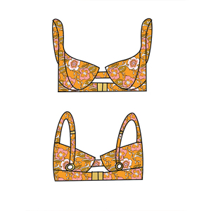 Traje de baño de dos piezas de lujo con aros y realce, sin costuras, de nailon reciclado, personalizado por el fabricante - Product Image 5