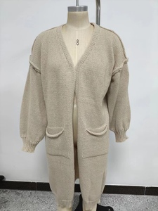 New Fashion Winter <strong>Warm</strong> Knitted Ladies Autumn Fall Casual Letter Design Long Sweater <strong>Cardigan</strong> <strong>Women'S</strong> Coats Jacket - Product Image 3