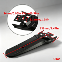 Garde-boue arrière étendu pour moto électrique Sur-Ron Light Bee, protection contre les éclaboussures, plastique PP, pièce de rechange aftermarket