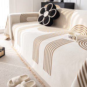 Housse de canapé en chenille Design de ligne minimaliste moderne antidérapant toutes saisons universel chaud paresseux - Product Image 3