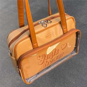 Borsa a forma di teschio bassa MOQ, produttore di <span class=keywords><strong>borse</strong></span> trasparenti a tracolla personalizzate <span class=keywords><strong>con</strong></span> Display a spillo Anime <span class=keywords><strong>con</strong></span> disegni di forma aliena - Product Image 2