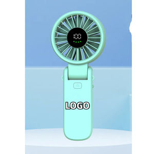 Ventilador de Mano Portátil Plegable de 4000mAh, Recargable por USB, con Pantalla, Silencioso, para Colgar del Cuello - Product Image 5