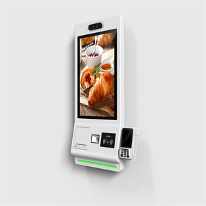 21.5 Inch Interactive Display Wall Mount & Floor Stand QR Scanner NFC Reader Face Camera Self Service Order Payment Retail Kiosk - Product Image 5