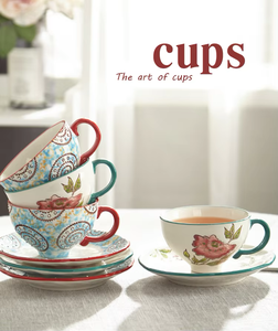Tazas <span class=keywords><strong>de</strong></span> Espresso <span class=keywords><strong>de</strong></span> Cerámica para la Familia, Reutilizables y Libres <span class=keywords><strong>de</strong></span> Plomo, para Manos Grandes y Pequeñas - Product Image 4