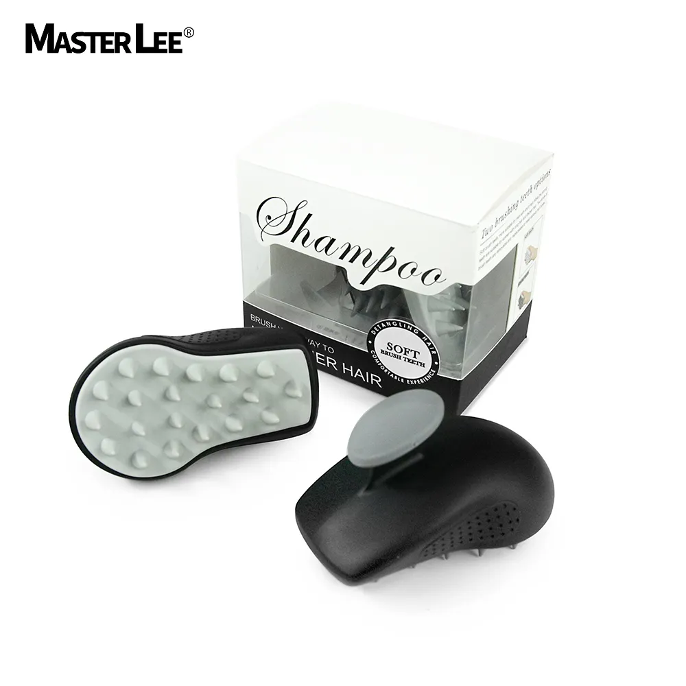 Masterlee new design mouse-shaped Scalp Brush ABS silicone massage brush set scalp shampoo brush