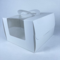 Boîtes à gâteaux transparentes, transporteurs de pâtisserie durables, contenants à desserts robustes, fenêtre transparente, poignées fiables, présentation élégante
