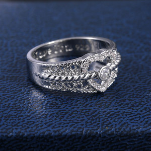 Anello in zircone intagliato a forma di cuore, alla moda, per uomo e donna, gioiello da coppia, da indossare tutti i giorni, idea regalo - Product Image 4