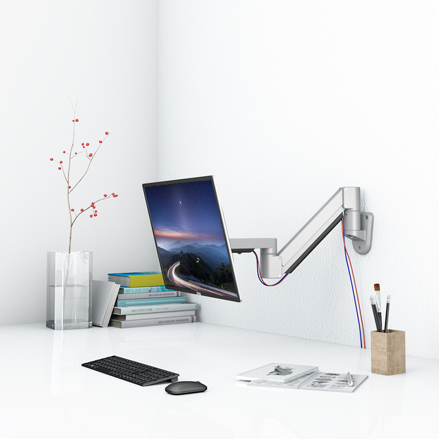 LCD Wall Mount Arm VESA Wall Bracket Standard Monitor Stand (BEWISER W2S)